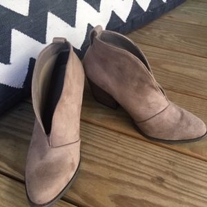 Why Notch? Block Heel Bootie